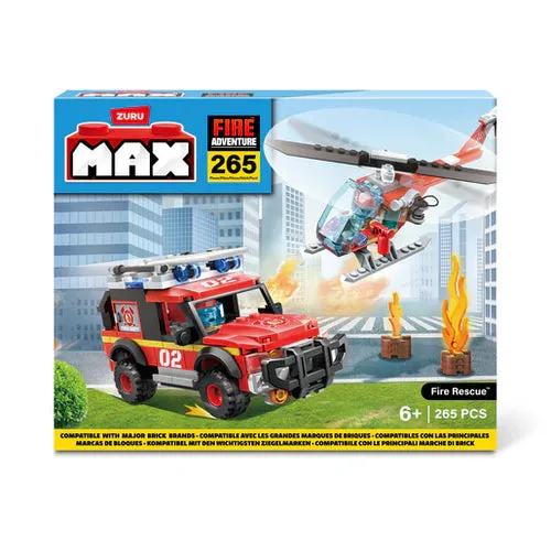Zuru Max Build Fire Rescue Block 265 Pieces