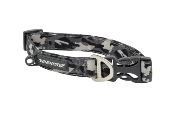 Winchester Designer Dog Collar Camo Black