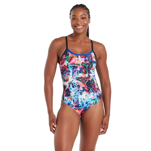Zoggs Women's Liquid Lave Strikeback One Piece Bather
